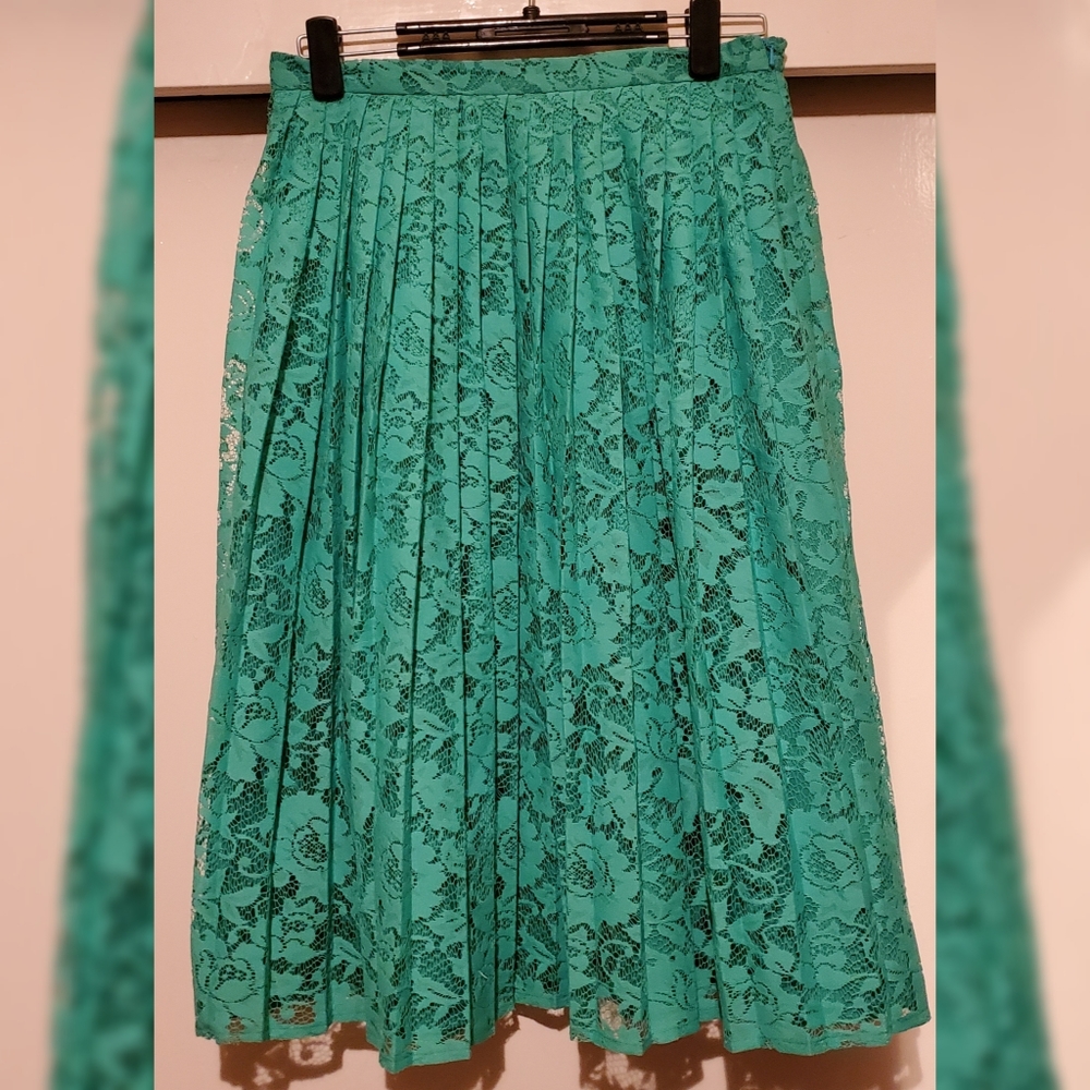 High waisted Green Shirt Floral
